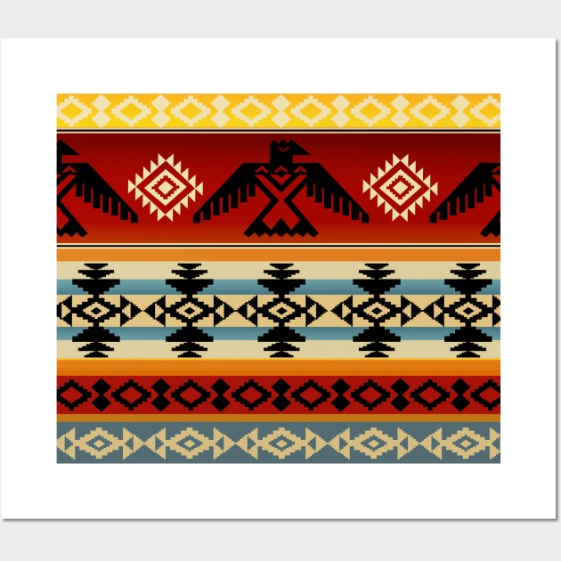 Thunderbird | Native American Pattern Wall Art by visionarysea